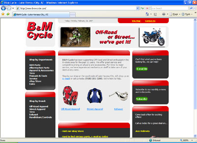 Visit B & M Cycle Website